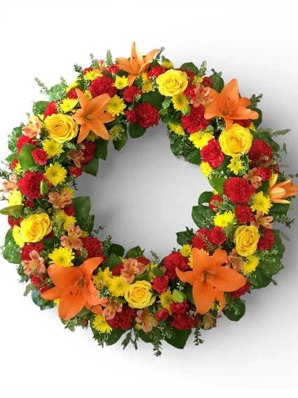 Sunset Tribute Standing Wreath
