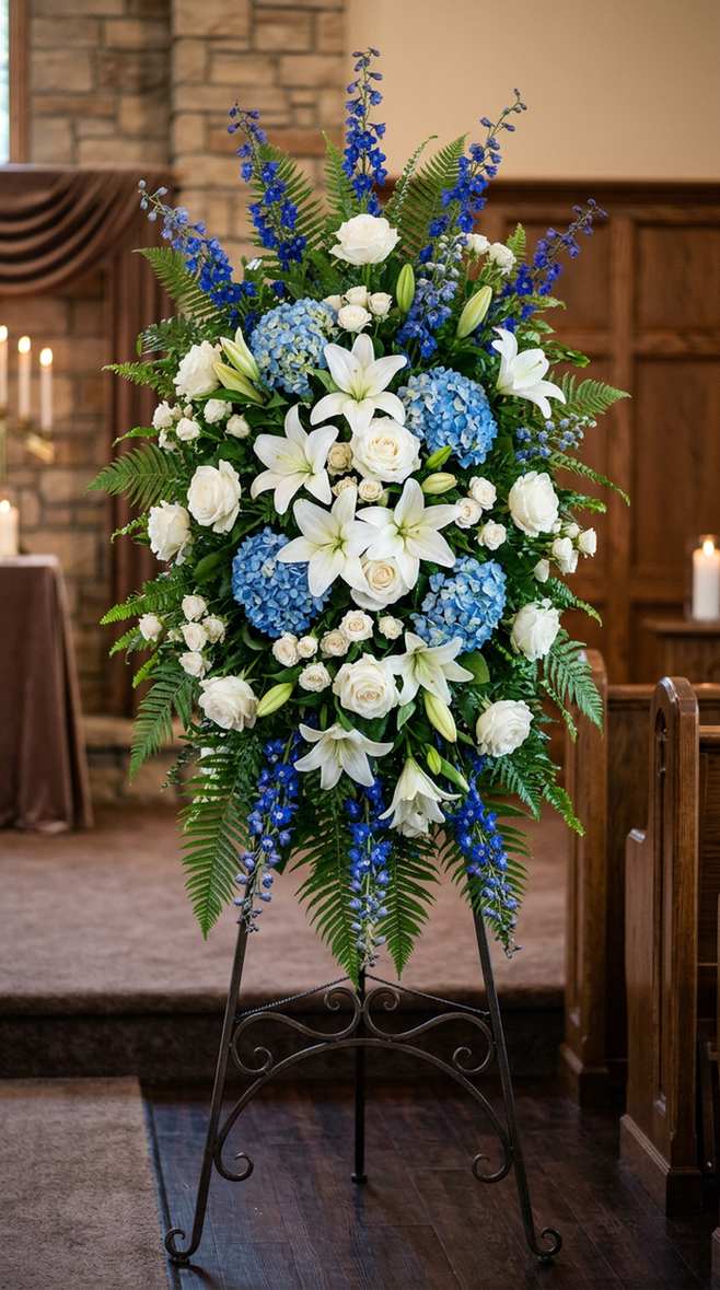 Moonlit Reflections Standing Spray