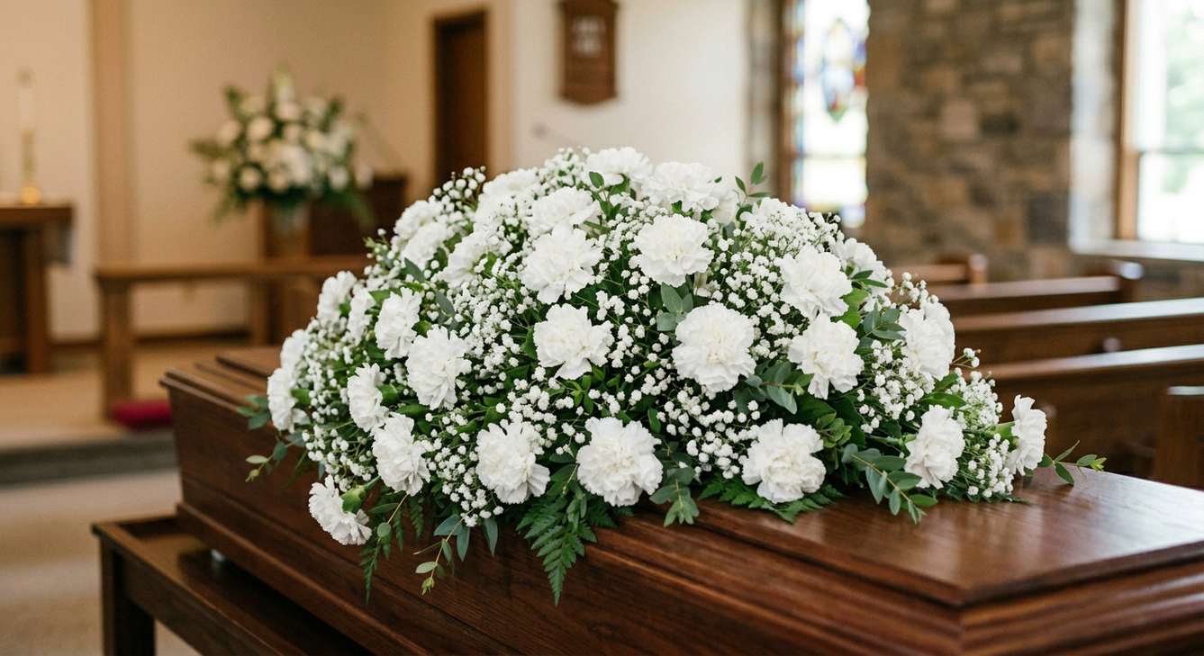 Peaceful Moments Casket Spray